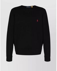 Ralph Lauren - Cotton-Blend Logo-Embroidered Crew-Neck Sweatshirt - Lyst