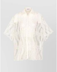 Raquel Diniz - Lace Short-Sleeve Shirt - Lyst