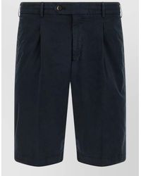 PT Torino - Cotton Stretch Bermuda Shorts Belt Loops - Lyst