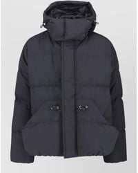 Sacai - Hooded Coat Drawstring Detail Padded Design - Lyst