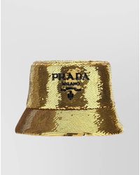 Prada - Sequin Bucket Hat - Lyst