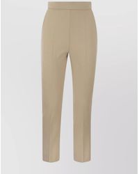 Max Mara - Virgin Wool Slim-Fit Cropped Tailored Trousers - Lyst