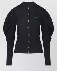 Vivienne Westwood - Ribbed Wool Crewneck Cardigan - Lyst