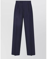 Giorgio Armani - Tailored Pants Pleated Design Back Pocket - Lyst