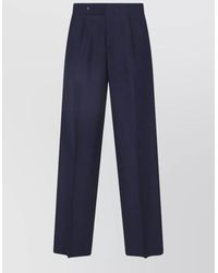 Giorgio Armani - Virgin Wool Wide-Leg Trousers - Lyst