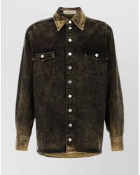 NAMACHEKO - Stonewashed Oversized Cotton Shirt - Lyst