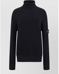Stone Island - Turtleneck Knit Top Long Sleeves - Lyst