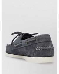 Sebago - Suede Boat Shoes Rubber Sole Detail - Lyst