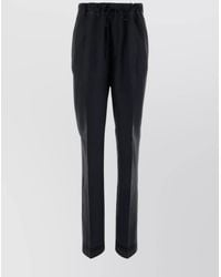 Maison Margiela - Mohair Wool Wide Leg Tapered Trousers - Lyst