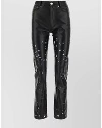 DURAZZI MILANO - Leather Cutout Trousers - Lyst