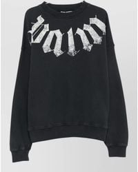 Palm Angels - Oversized Logo-Print Cotton Sweatshirt - Lyst