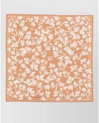 Max Mara - Square Scarf Floral Motif Lightweight - Lyst
