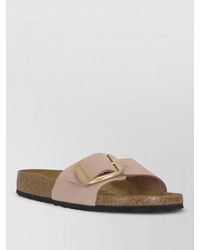 Birkenstock - Flat Sandals Narrow Fit Nabuk Leather - Lyst