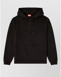 DIESEL - Cotton Hooded Sweatshirt Kangaroo Pocket - Lyst