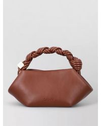 Ganni - Bou Mini Recycled Leather Shoulder Bag - Lyst