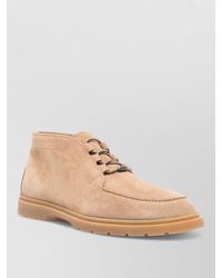 Tod's - Lace Up Suede Desert Boots Rubber Sole - Lyst
