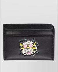 KENZO - Leather Printed Card Holder - Lyst