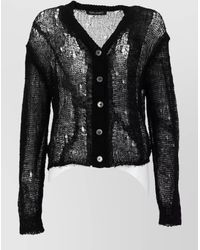 Our Legacy - Academy Cardigan V Neckline Long Sleeves Sheer - Lyst