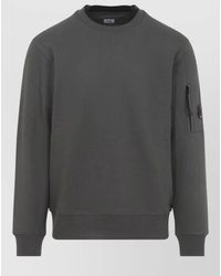 C.P. Company - Cotton Sweatshirt Lens Sleeve Zip Pocket - Lyst