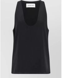 ARMARIUM - Bianca Scoop Neck Sleeveless Plain Top - Lyst