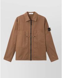 Stone Island - Cotton Comfort-Fit Shirt Jacket - Lyst