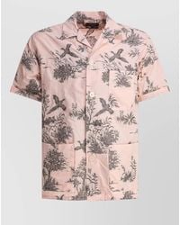 Beams Plus - Tropical Motif Short Sleeve Shirt Chest Pocket - Lyst