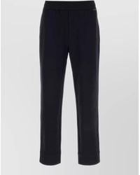 Moncler - Cotton Blend Joggers Cuffed Hem Back Pocket - Lyst