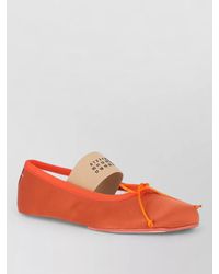 MM6 by Maison Margiela - Ballerina Shoes Bow Detail Contrast Sole Round Toe - Lyst