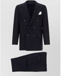 Kiton - Virgin Wool And Cashmere Double-Breasted Suit - Lyst