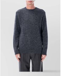 A.P.C. - Soft Knit Sweater With Ribbed Cuffs And Hem - Lyst