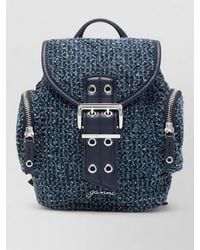 Ganni - Small Denim Backpack Adjustable Straps Handle - Lyst
