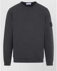 Stone Island - Cotton Crewneck Sweatshirt Long Sleeves Regular Fit - Lyst