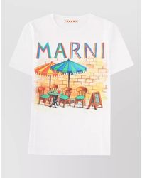 Marni - Regular-Fit Cotton Printed T-Shirt - Lyst