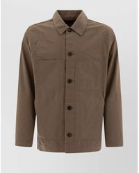 Vince - Cotton And Linen Utility Jacket - Lyst