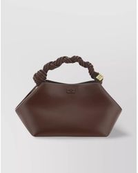 Ganni - Bou Small Leather Crossbody Bag - Lyst