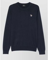 Paul Smith - Fine-Knit Wool-Blend Crew-Neck Long-Sleeve Sweater - Lyst