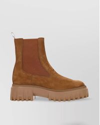 Hogan - Chunky Sole Ankle Boots With Suede Finish - Lyst