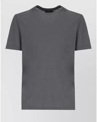 Zanone - Crew Neck Short Sleeve Cotton T Shirt - Lyst