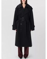 Frankie Shop - Dursey Wool Trench Coat Relaxed Fit - Lyst