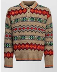 Polo Ralph Lauren - Wool Fair Isle Polo Sweater - Lyst