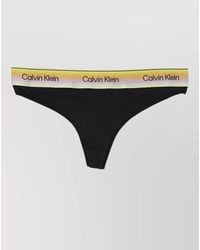 Calvin Klein - Logo Thong Band Elastic Waistband - Lyst