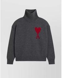 Ami Paris - Wool Turtleneck Sweater - Lyst