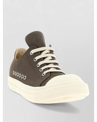 Rick Owens - Low Top Canvas Sneakers Round Toe - Lyst
