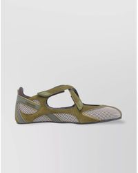 The Attico - Mesh Panel Nomad Ballerina Flats - Lyst