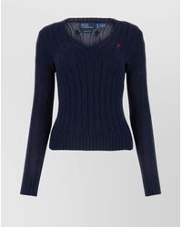 Polo Ralph Lauren - Polo Pony Versatile Cable Knit Crewneck Sweater - Lyst