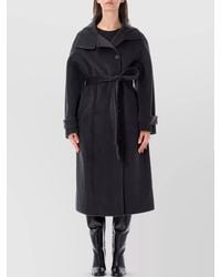 Soeur - Cashmere Wool Single Breasted Coat - Lyst