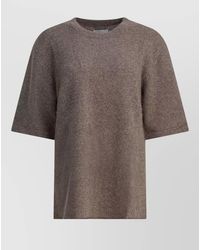 Loulou de Saison - Relaxed Knit Top Round Neck Design - Lyst