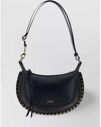 Isabel Marant - Oskan Moon Calf Leather Studded Shoulder Bag - Lyst