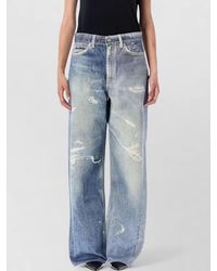 Our Legacy - Denim High-Rise Wide-Leg Trousers - Lyst