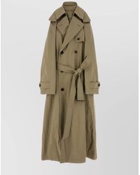 Balenciaga - Cotton Suspended Trench Dress - Lyst